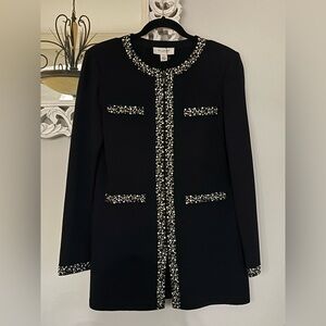 ✨St. John Black Santana Knot with Embellished Trimming✨